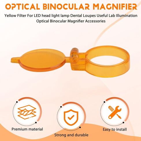Yellow Filter for LED Head Light Lamp - Loupes Work Illumination in Saudi Arabia