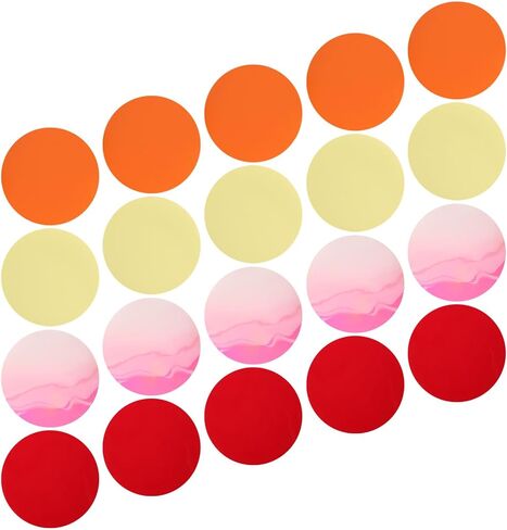 20pcs Colorful Atmosphere Light Film PVC Ultrathin Filter Sheet in Kuwait