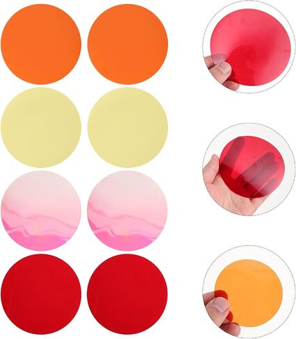 20pcs Colorful Atmosphere Light Film PVC Ultrathin Filter Sheet in Kuwait