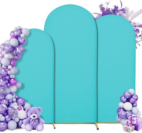 Set of 3 Wedding Arch Cover Stretchy Spandex Fabric Backdrop for Arch Stand in Saudi Arabia
