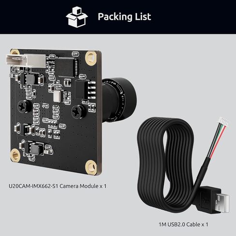 USB2.0 UVC Camera STARVIS 2 IMX662 Color Low Light Sensor, 1080P@60fps Clear-HDR, 135° Wide Angle Lens, Plug&Play for PC/Raspberry PIS/Jetson Nano/SBCs, Support Windows/Linux/Android/MacOS in Saudi Arabia