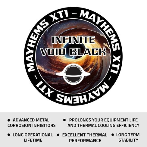 Mayhems - XT1 Concentrate PC Coolant - Computer Water Cooling Fluid - Liquid Cooling, Thermal Performance Series, 250 ml, Infinite Void Black in Kuwait