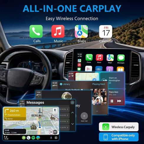 محور Carplay اللاسلكي CarPlay USB Media Hub لـ Ford F-150 2013-2023 USB Type-C Hub وحدة ترقية لـ Ford Lincoln SYNC 3 الإصدار 3.4 فقط لـ Apple CarPlay in Kuwait