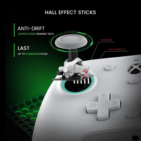 GameSir G7 SE Officially Licensed Xbox One Controller With Hall Effect Sticks for Windows 10/11, Xbox One, Xbox Series X/S, PC Gamepad with 3.5mm Earphone Port, Programmable Back Button in Saudi Arabia