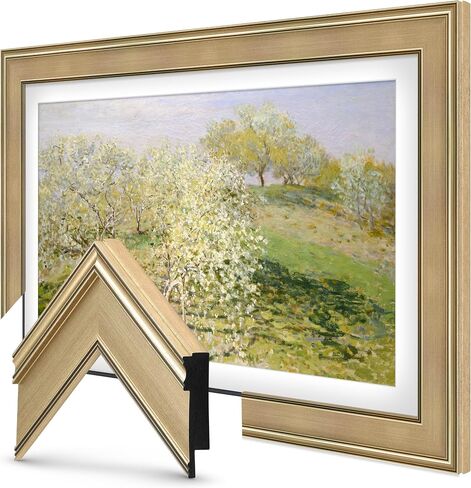 Champagne 65" Deco TV Frame for Samsung The Frame/Pro TVs in Kuwait