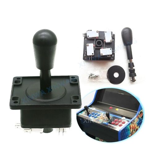 Xuanqiu 2Pcs Arcade Joystick 8 Way Bat Top Black for Retro Game Machine DIY Replacement Parts in Saudi Arabia
