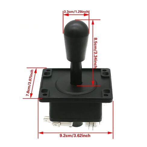 Xuanqiu 2Pcs Arcade Joystick 8 Way Bat Top Black for Retro Game Machine DIY Replacement Parts in Saudi Arabia