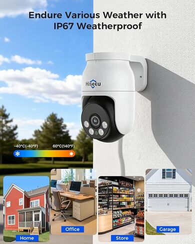 Hiseeu 8MP PTZ AHD/TVI/CVI/XVI CCTV Home Analog Wired Security Camera in Saudi Arabia