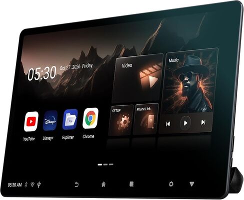 16" Android Car TV Headrest Monitor(Pair),Support Phone Mirror/WiFi/HDMI in Saudi Arabia