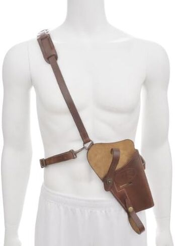M7 Brown Leather Shoulder Holster fits M1911, SIG 226, Beretta 92FS, G 19 in Saudi Arabia