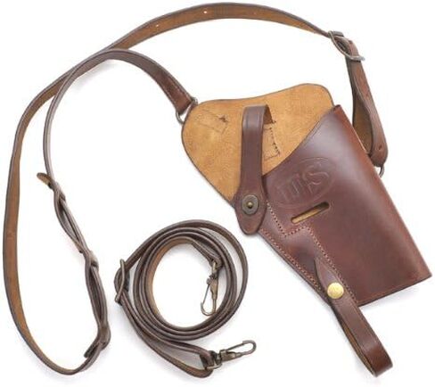 M7 Brown Leather Shoulder Holster fits M1911, SIG 226, Beretta 92FS, G 19 in Saudi Arabia