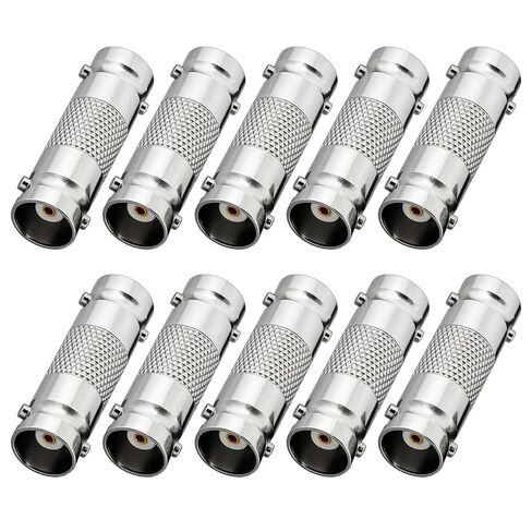 10 Pack BNC Female to Female Connector, 10 PCS BNC Barrel Coupler Connector Adapter for CCTV Camera Survelliance System in Kuwait