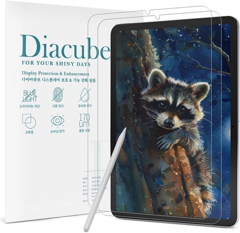 2-Pack Paperfeel Screen Protector with Blue Light Filter for iPad Air 11 inch M4/M3/M2 (2026/2025/2024), 9H Unbreakable Glass-Coated PET Film, Anti-Glare, Like Writing on Paper, High Touch Sensitivity, Easy Installation in Kuwait