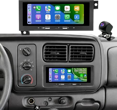 64G Radio for Jeep Wrangler Cherokee 1997-2002, Grand Cherokee 1996-1998, Dodge Ram 1500/2500/3500 1994-2001, Grand Caravan Avenger 1992-2000, 6.86"Touchscreen Stereo 5GWiFi Apple Carplay Android Auto in Saudi Arabia