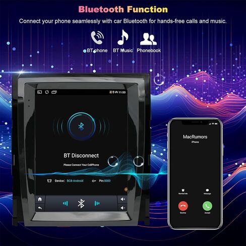 Car Radio for Cadillac Escalade SLS 2007-2014, 9.7inch Tesla Style Stereo in Kuwait
