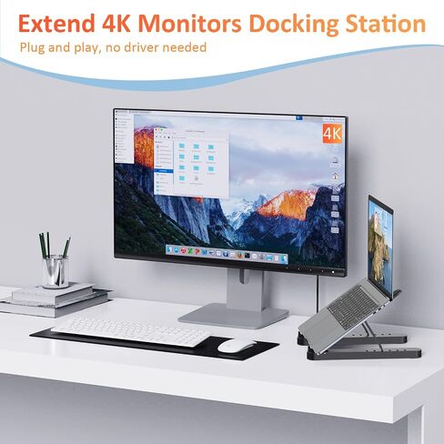 USB C Laptop Docking Station Stand with 4K HDMI and Gigabit Ethernet in Saudi Arabia