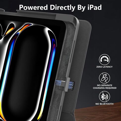 حافظة لوحة مفاتيح مغناطيسية من LAUDTEC مع محور 5 في 1 لجهاز iPad Pro وAir مقاس 13 بوصة in Kuwait