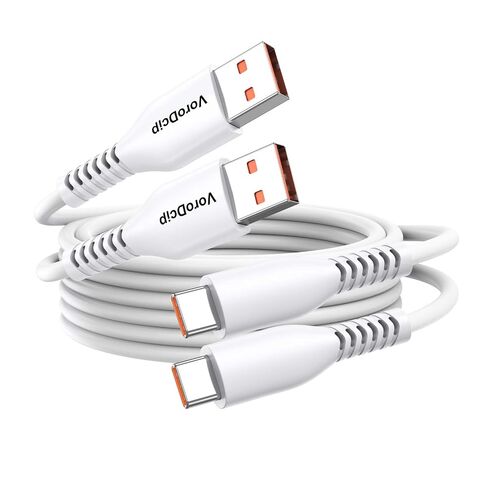 15 FT USB C Cable Fast Charging 2 Pack, Extra Long USB to Type C White Cord in Kuwait