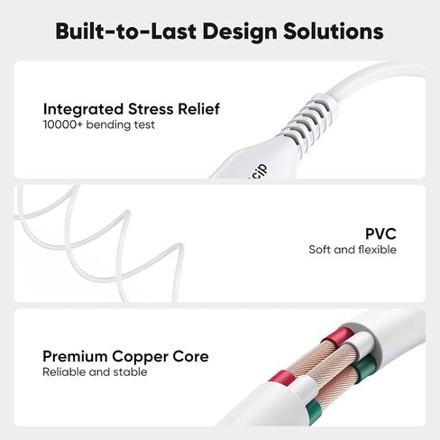 15 FT USB C Cable Fast Charging 2 Pack, Extra Long USB to Type C White Cord in Kuwait