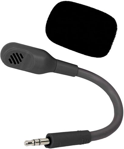 POCREATION Mic Replacement for Barracuda X Wireless Gaming Headset, Detachable Boom Microphone (Black) in Saudi Arabia