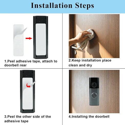 Double Sided Tape Compatible with Ring Battery Doorbell/Plus/Pro 2nd Gen in Saudi Arabia