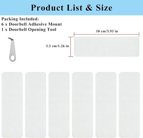 Double Sided Tape Compatible with Ring Battery Doorbell/Plus/Pro 2nd Gen in Saudi Arabia