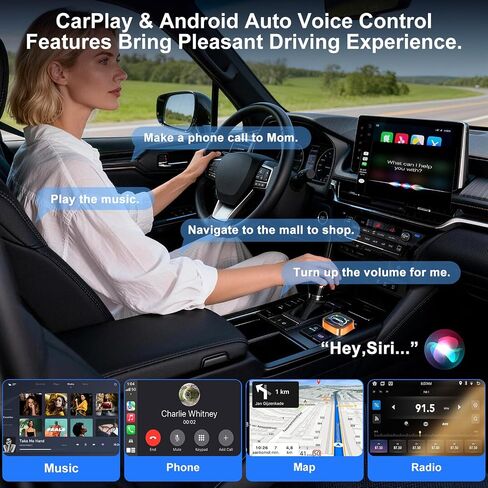 4 in 1 Wireless CarPlay Adapter, Cars Screen Mirroring Play Adapter Device in Kuwait