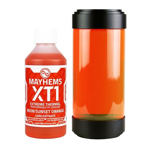 Mayhems - XT1 Concentrate PC Coolant - Computer Water Cooling Fluid - Liquid Cooling, Thermal Performance Series, 250 ml, Neon Sunset Orange in Kuwait