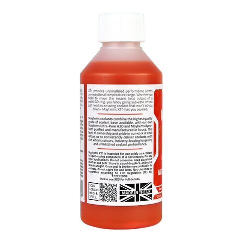 Mayhems - XT1 Concentrate PC Coolant - Computer Water Cooling Fluid - Liquid Cooling, Thermal Performance Series, 250 ml, Neon Sunset Orange in Kuwait