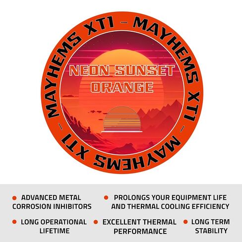 Mayhems - XT1 Concentrate PC Coolant - Computer Water Cooling Fluid - Liquid Cooling, Thermal Performance Series, 250 ml, Neon Sunset Orange in Kuwait