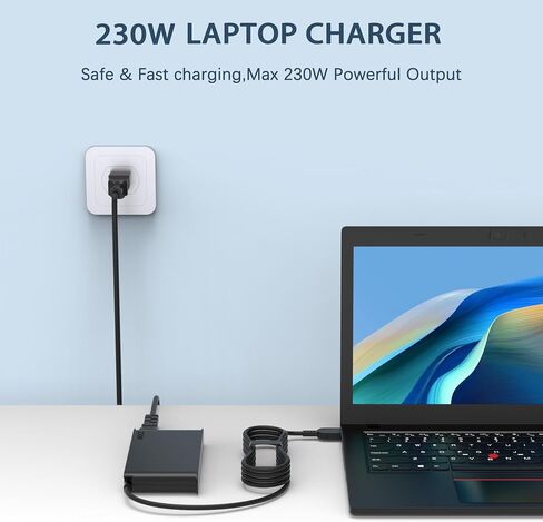 230W AC Laptop Charger Compatible with Lenovo Legion in Kuwait