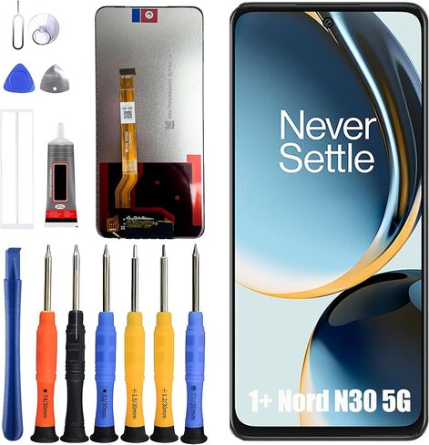 LCD Display [with Fingerprint Function] Compatible with OnePlus Nord N30 5G CPH2515 [6.72 inch] Screen Touch Digitizer Assembly LCD Display with Repair kit in Saudi Arabia