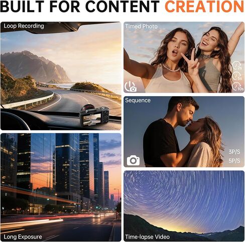 6K 96MP Flip Screen Digital Camera for Photography, WiFi, Dual Lens in Kuwait