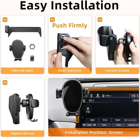 Car Phone Holder for Mazda CX5 (2021-2025,10.25" Screen Only), 360 Phone Holder Rotating, Hands Free Mobile Holder, Car Mount for iPhone, Samsung & Android, with Storage Box, CX-5 Interior Accessories in Saudi Arabia