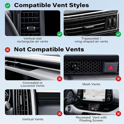 A2C for MagSafe Car Vent Mount, One-Piece Metal Hook Magnetic Vent Holder in Kuwait