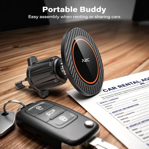 A2C for MagSafe Car Vent Mount, One-Piece Metal Hook Magnetic Vent Holder in Kuwait