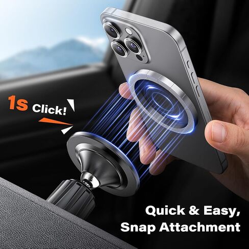 A2C for MagSafe Car Vent Mount, One-Piece Metal Hook Magnetic Vent Holder in Kuwait