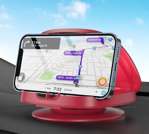 JOYEKY Cell Phone Holder for Car, Vertical Horizontal Car Phone Mount with 360° Rotate Dashboard Cradle Compatible iPhone Samsung Galaxy Android Smartphones, GPS Devices in Saudi Arabia