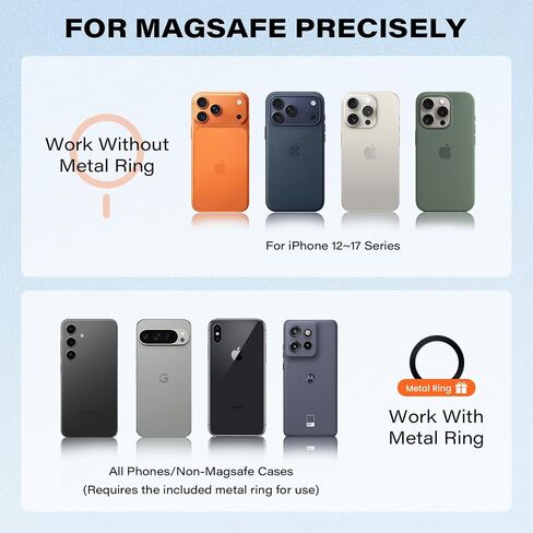 A2C for MagSafe Car Vent Mount, One-Piece Metal Hook Magnetic Vent Holder in Kuwait