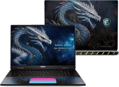 EXCaliberPC [2026] MSI Titan 18 HX Dragon Edition Draco Epic A2WJ-1246US (Intel Ultra 9 290HX Plus, 96GB RAM, 26TB SSD, NVIDIA GeForce RTX 5090, 18" UHD+ Mini LED, Windows 11 Pro) Gaming Laptop in Kuwait
