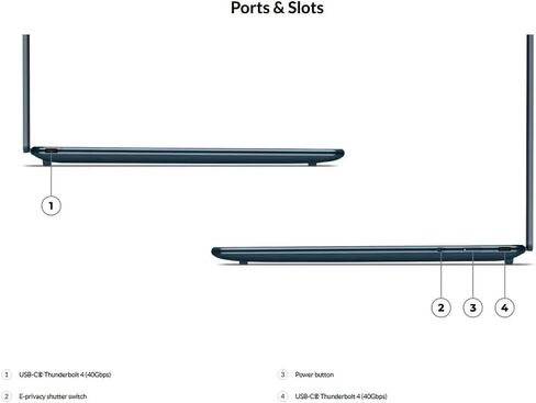 Lenovo Yoga Slim 9i w/Ultra 7, 32GB LPDDR5X, 1TB SSD, 14" OLED Touchscreen in Kuwait