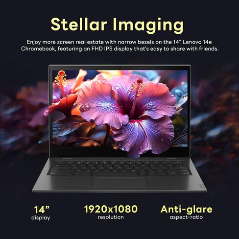 Lenovo 14e Chromebook 14" FHD Touchscreen Laptop, AMD A4-9120C Processor, 4GB DDR4, 192GB Storage (32GB eMMC + 160GB Docking Station Set), AMD Radeon R4 Graphics, HD Webcam, Wi-Fi, Chrome OS, Gray in Kuwait
