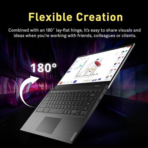 Lenovo 14e Chromebook 14" FHD Touchscreen Laptop, AMD A4-9120C Processor, 4GB DDR4, 192GB Storage (32GB eMMC + 160GB Docking Station Set), AMD Radeon R4 Graphics, HD Webcam, Wi-Fi, Chrome OS, Gray in Kuwait