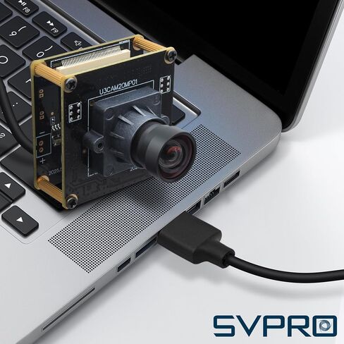 SVPRO 20MP USB3.0 Camera Module, 5K Webcam Board for Computer Laptop, Ultra HD PC Camera with with 95°(H) No Distortion Lens, UVC Industrial Cam Plug and Play for Mac Windows Linux Android in Kuwait