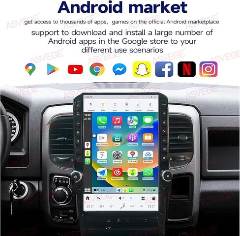 14.5" Qualcomm Radio for Dodge RAM 1500/2500/3500 2013-2018 for Auto AC in Saudi Arabia