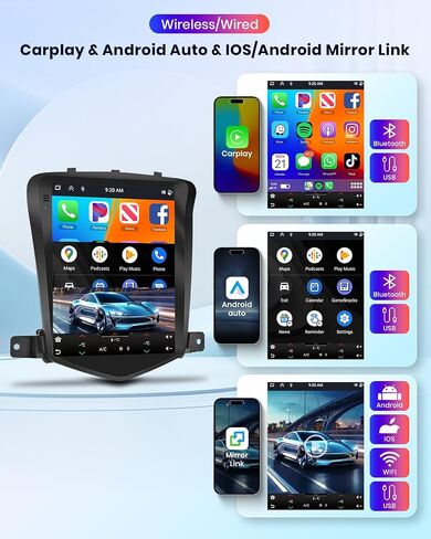 Rimoody 8Core 4G+64G Car Stereo for Chevrolet Chevy Cruze J300 2009-2014 in Saudi Arabia