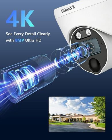 4K HD-Analog Wired Security Camera System 8 Dome CCTV Cameras 1TB HDD in Saudi Arabia