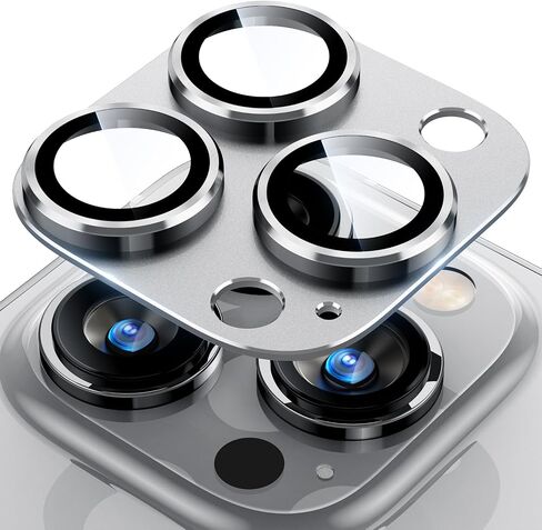 Uyiton for iPhone 17 Pro Max Camera Lens Protector, Metal Frame Glass Cover in Kuwait