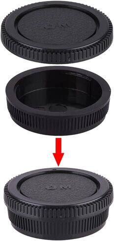 Camera Body Cap & Rear Lens Cover Compatible for Olympus OM Mount Cameras and Lens 2-Sets in Saudi Arabia