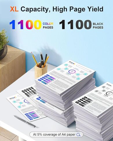 Remanufactured Replacement for 822XL for Epson WF-3820 Printer Ink Cartridge | Compatible for Epson 822XL Ink Cartridges for Workforce Pro WF-3820 WF-3823 WF-4830 WF-4833 WF-4820 Printer (8 Pack) in Kuwait